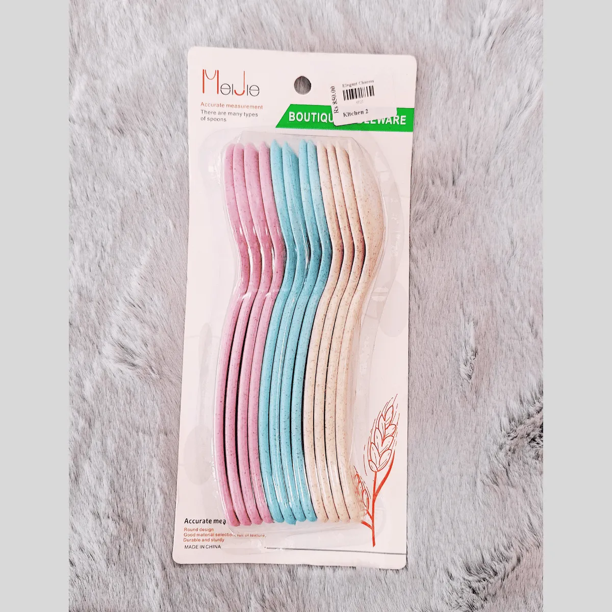 12 Pcs Plastic Spoon Set