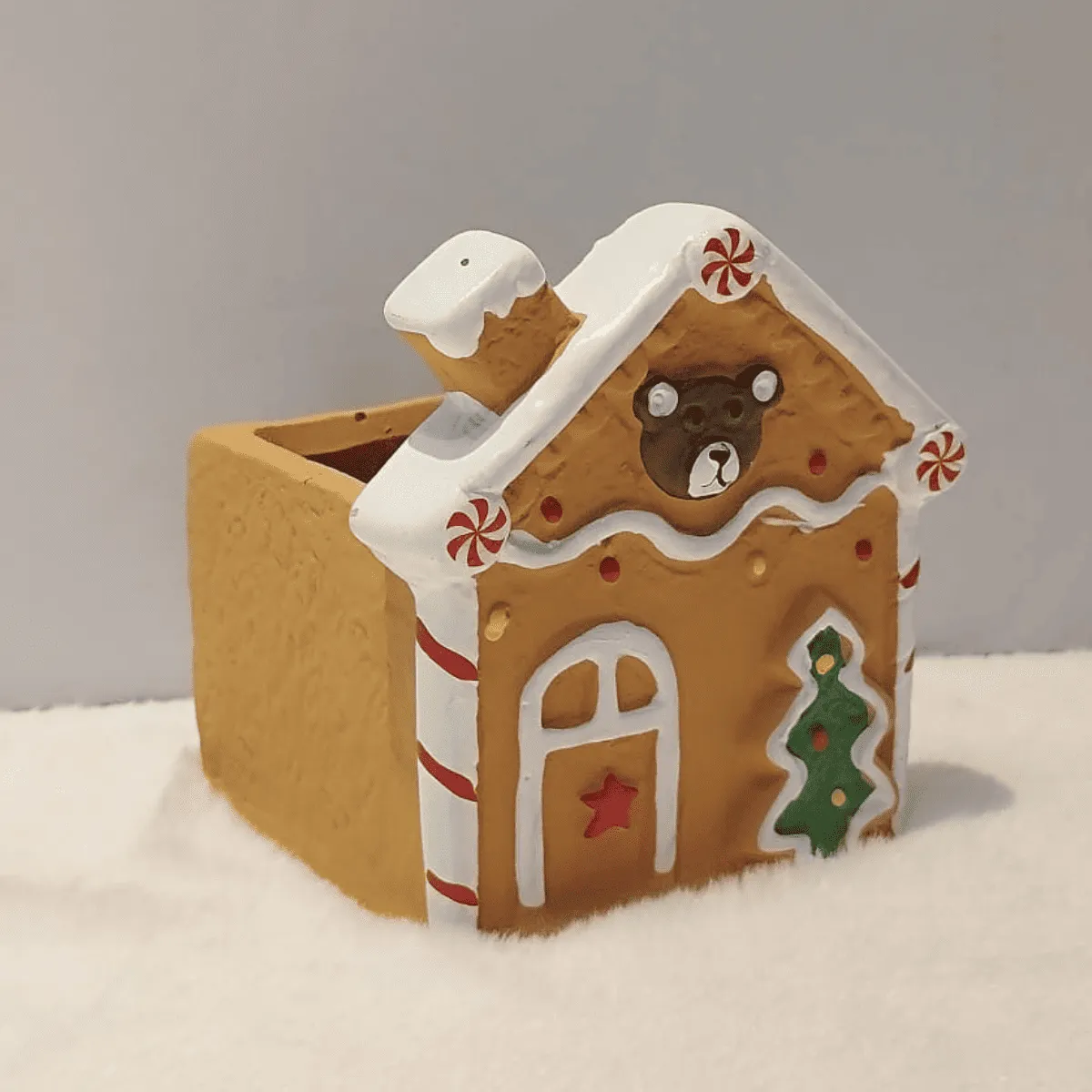 Adorable Gingerbread House Planter Decor
