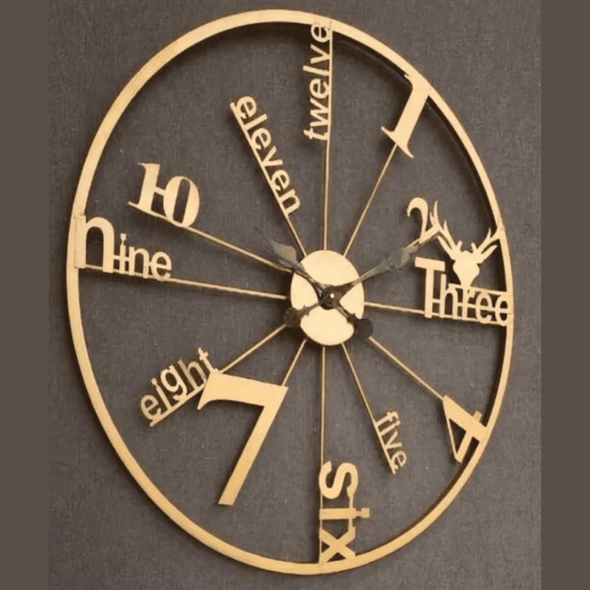Alphanumeric Wall Clock