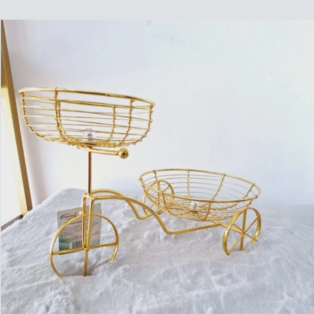 Bicycle Shaped Fruit Baskets Wire Baskets