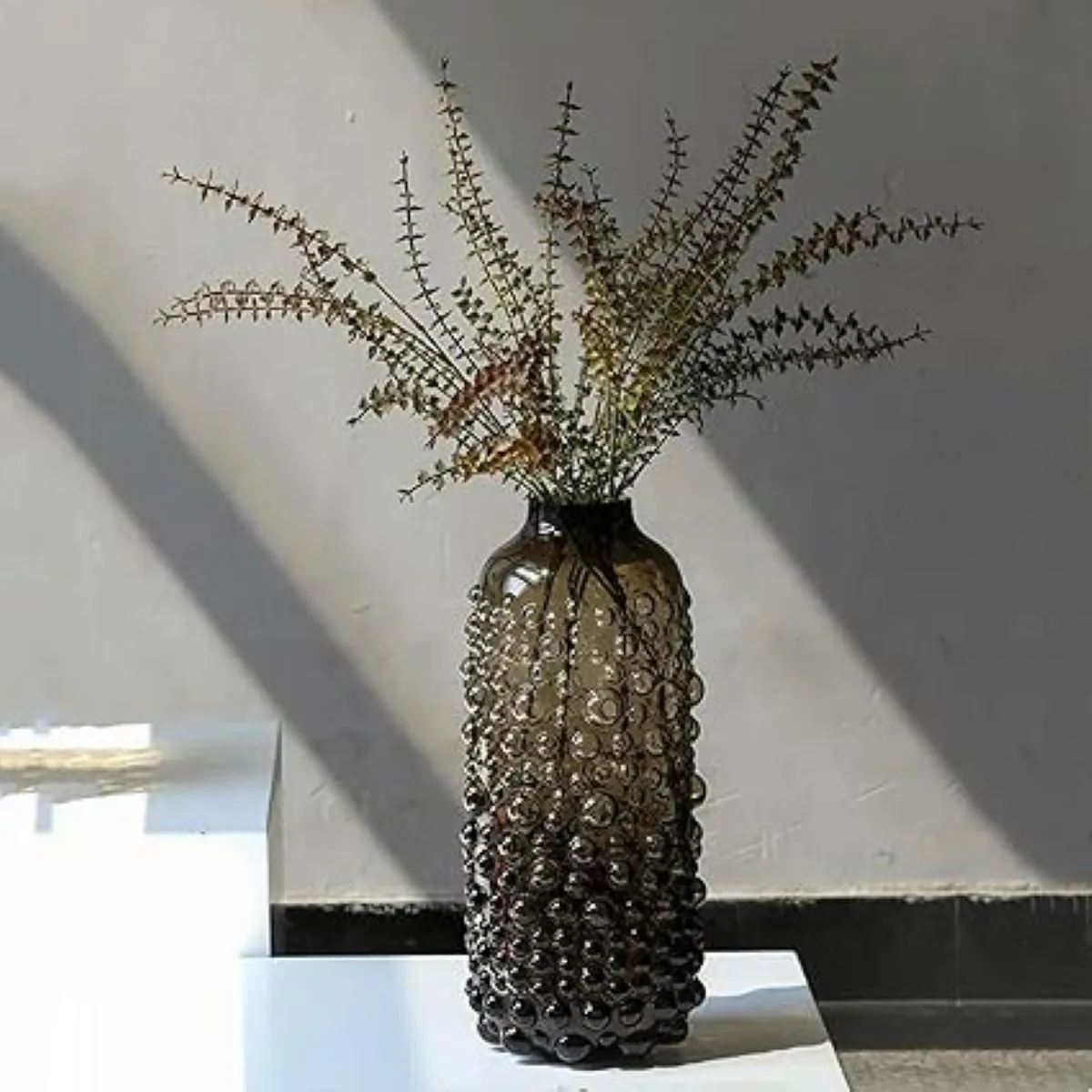 Black Polka Dot Glass Vase (image 2 of 2)