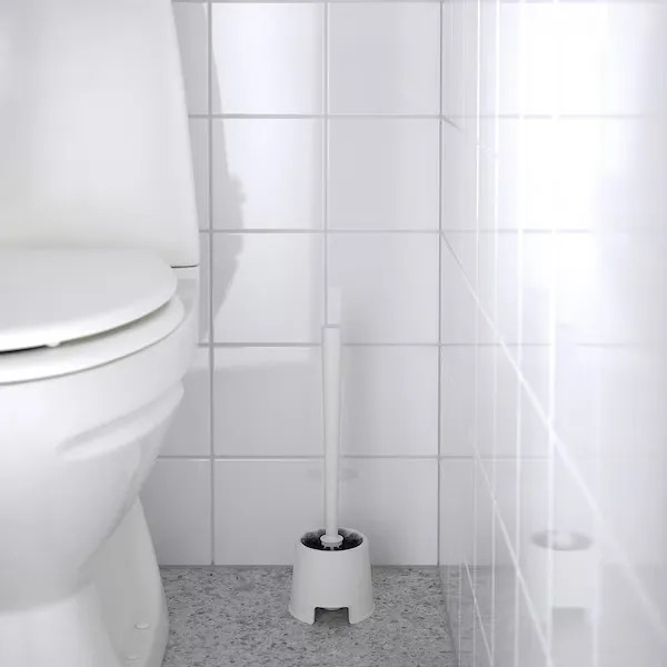 BOLMEN Toilet Brushes with Holders, White, 36.5 cm (image 2 of 2)