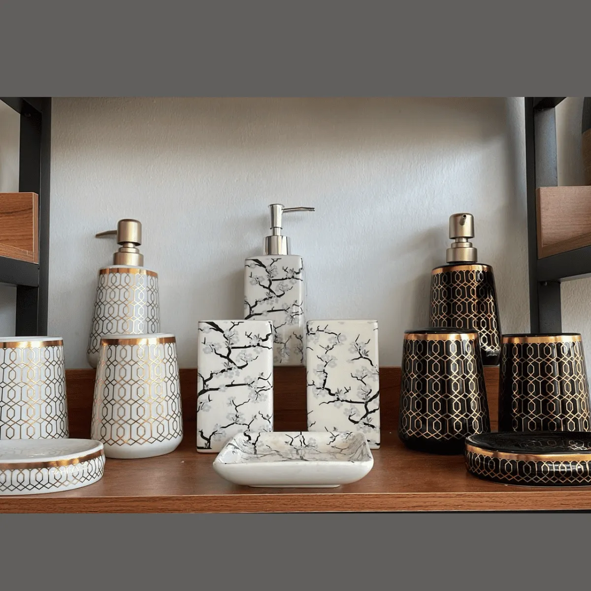 Ceramic Bathroom Accessories Set