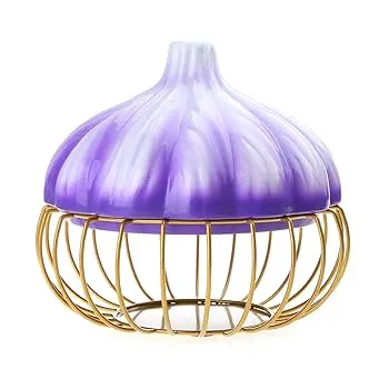 Ceramic Iron Garlic Storage Basket (image 2 of 2)