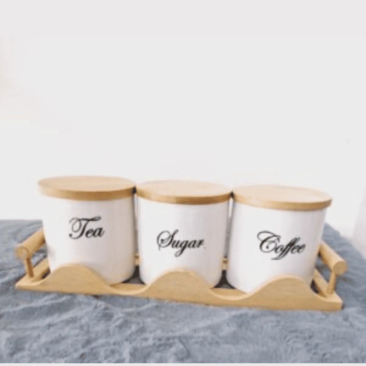Ceramic Sugar Coffee Tea Storage Canisters