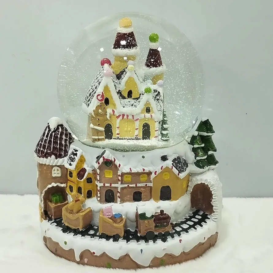 Charming Winter Village Snow Globe