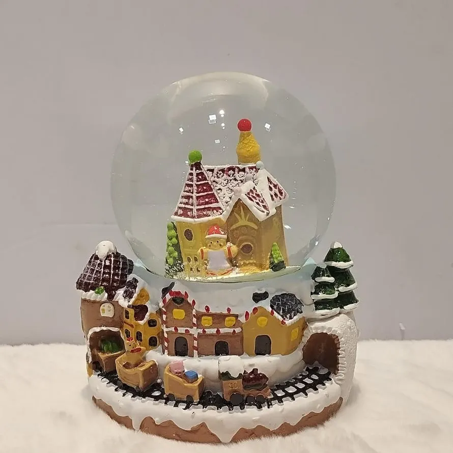 Charming Winter Village Snow Globe