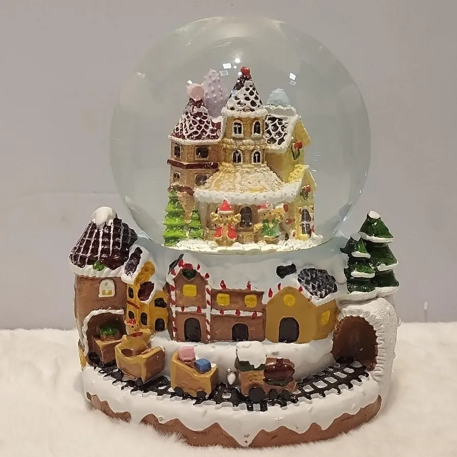 Charming Winter Village Snow Globe
