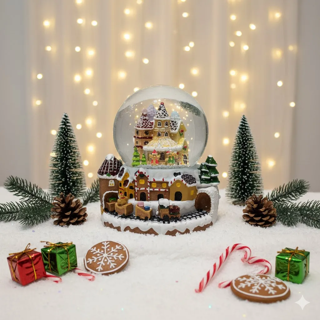 Charming Winter Village Snow Globe (image 2 of 2)