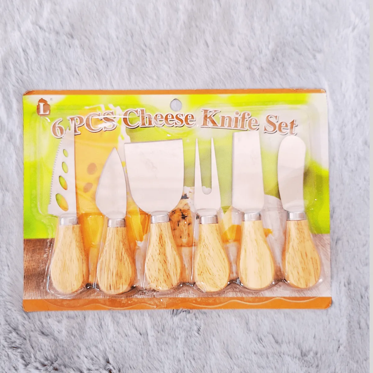 Cheese Knife Box Stainless Steel 6 pcs