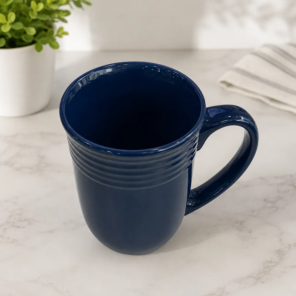 Classic Navy Blue Ceramic Mug