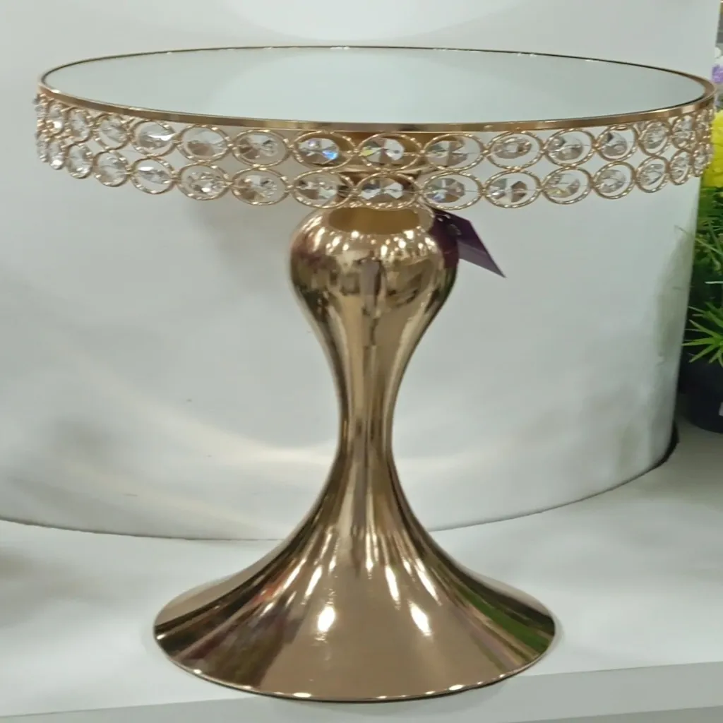 Crystal Mirrored Pedestal Cake Stand