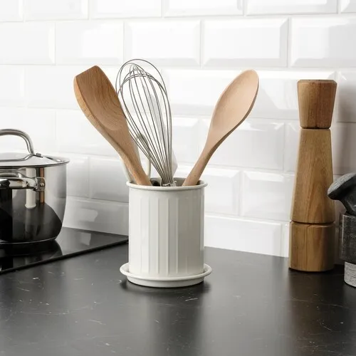 Cutlery stand, beige/galvanised, 13 cm (image 2 of 5)