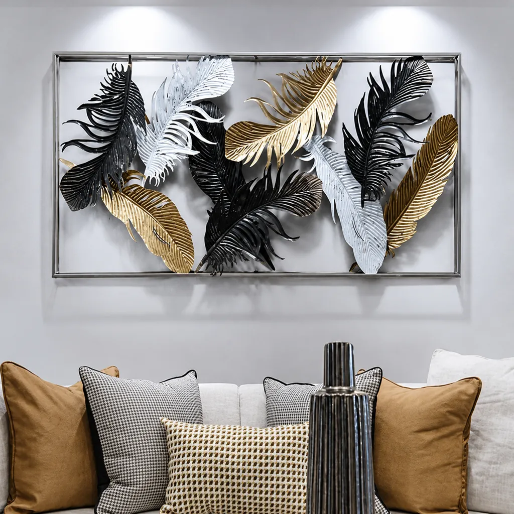 Decorative Metal Feather Wall Art – Elegant And Contemporary