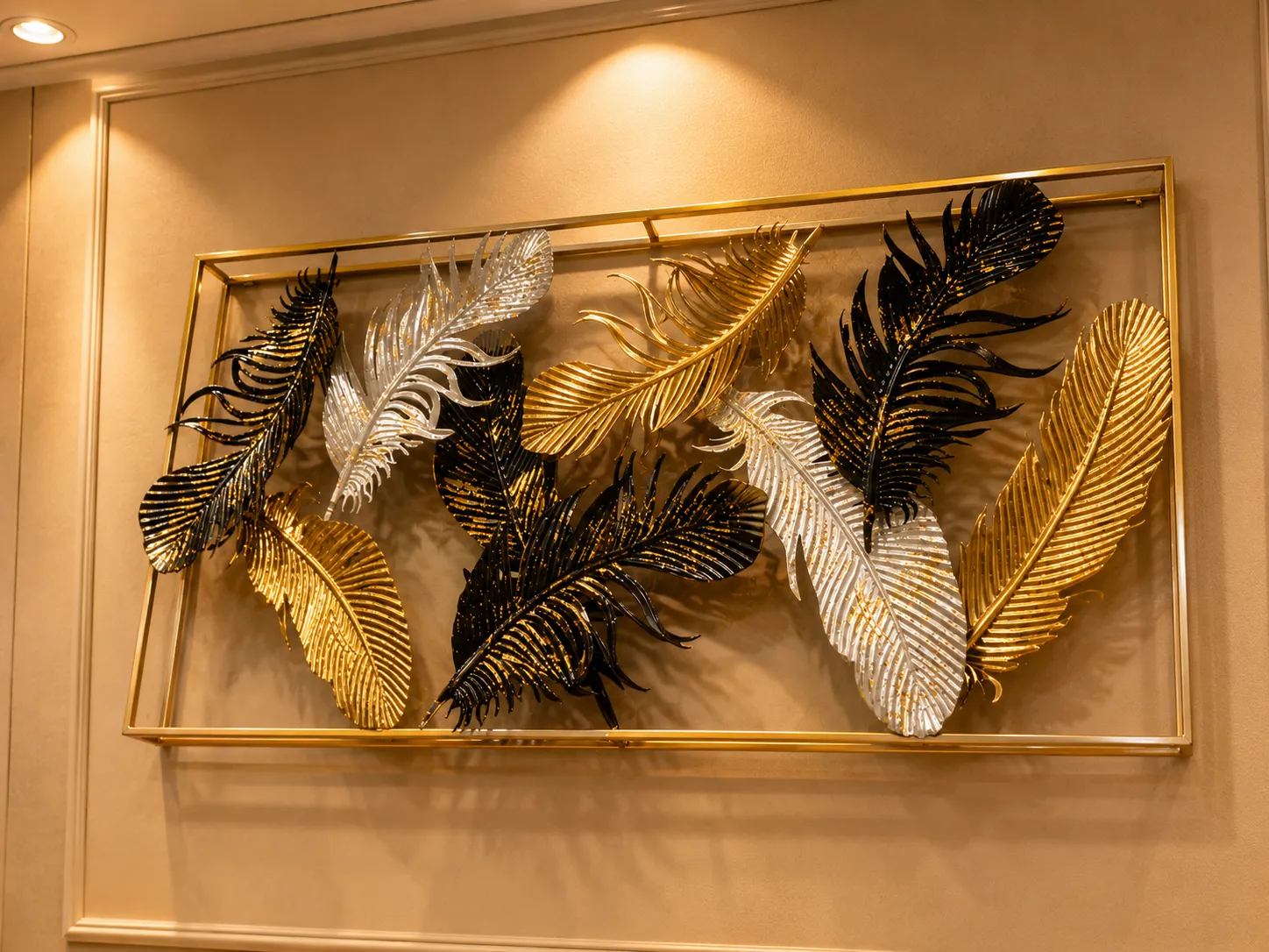 Decorative Metal Feather Wall Art – Elegant And Contemporary (image 3 of 3)