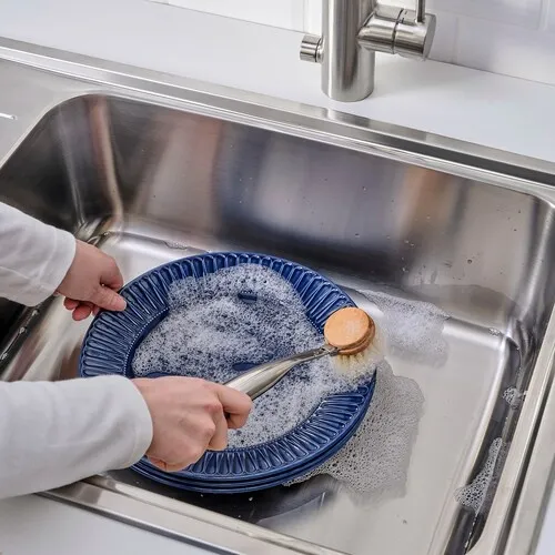 Dish-washing brush, stainless steel/beech (image 2 of 4)