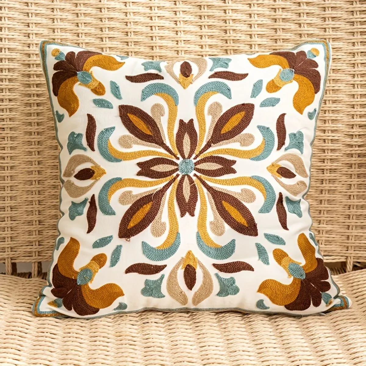 Embroidered Decorative Cushion Case