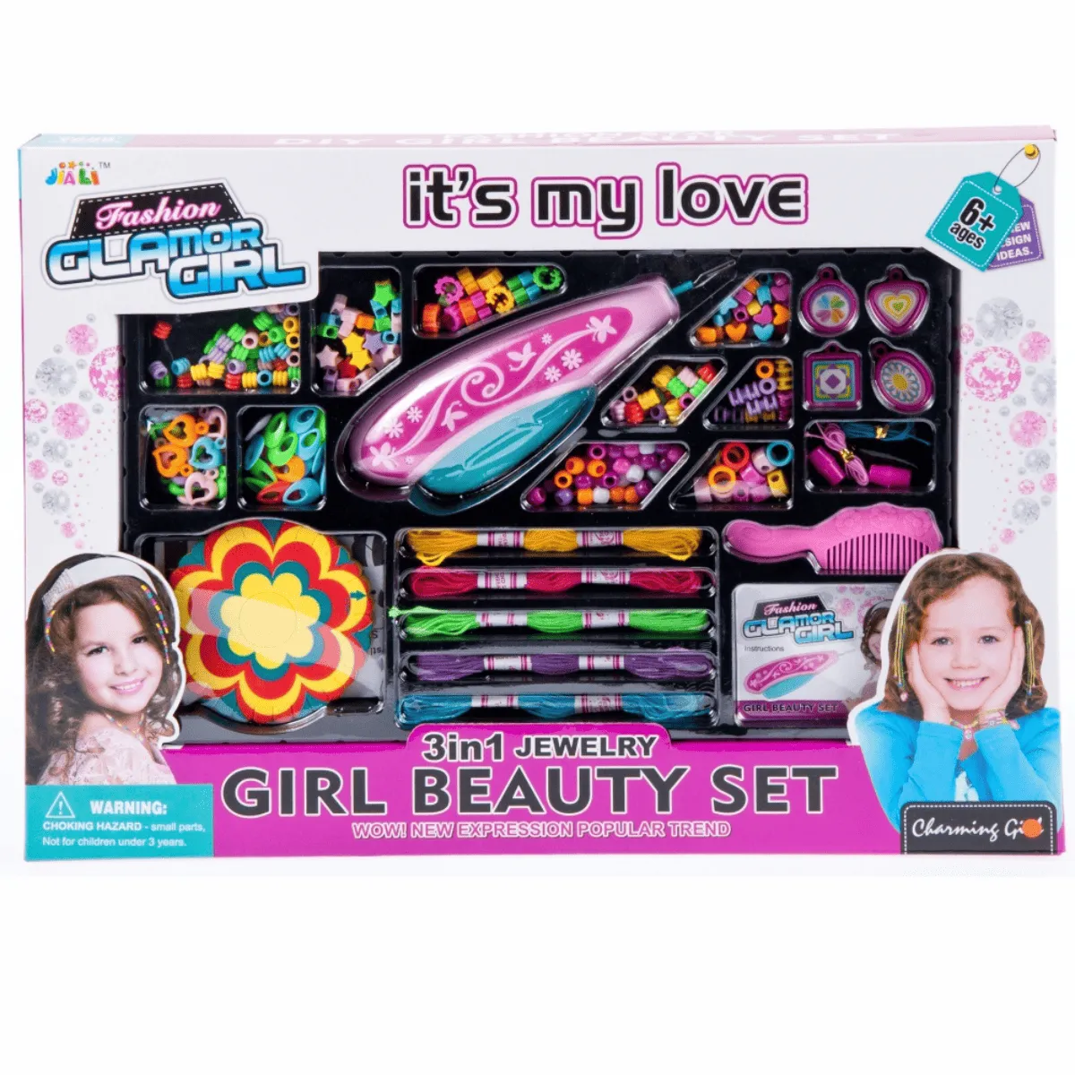 Fashion Glamor Girl 3-In-1 Jewelry Beauty Set