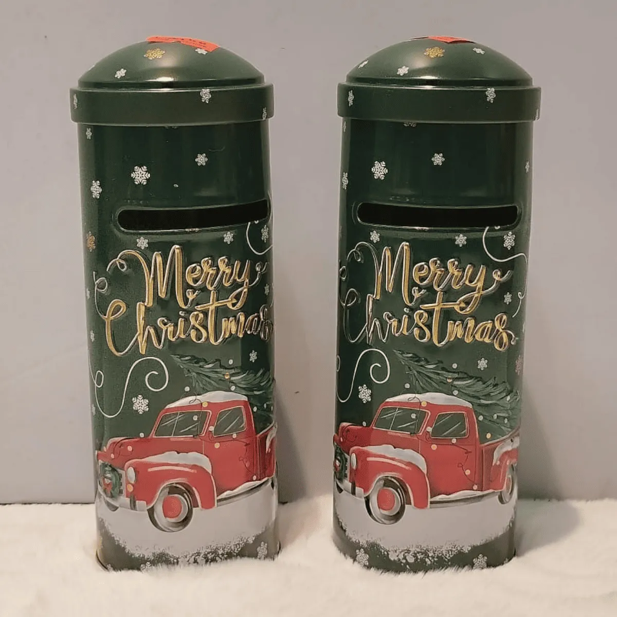 Festive Holiday Mailbox Decorative Container