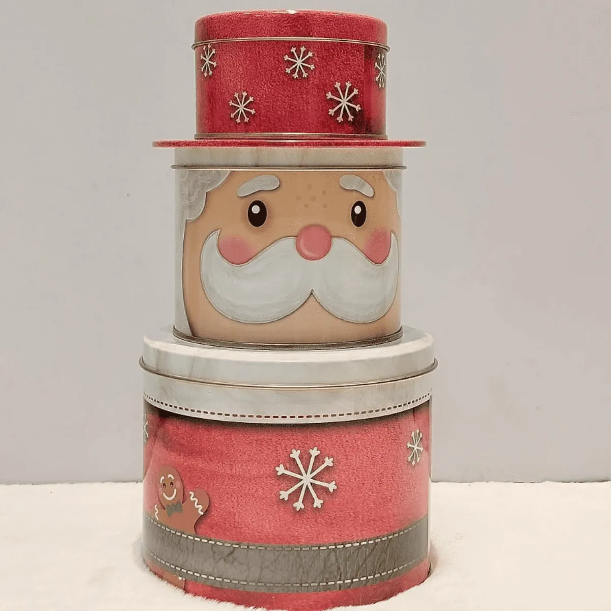 Festive Santa Stacking Gift Boxes