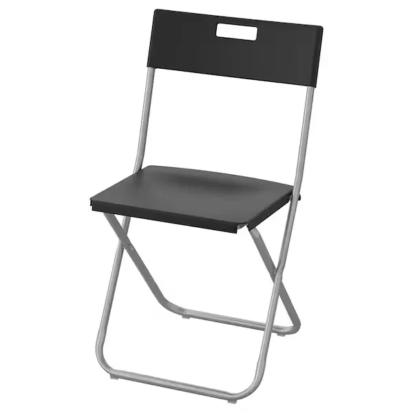 Folding chair, black