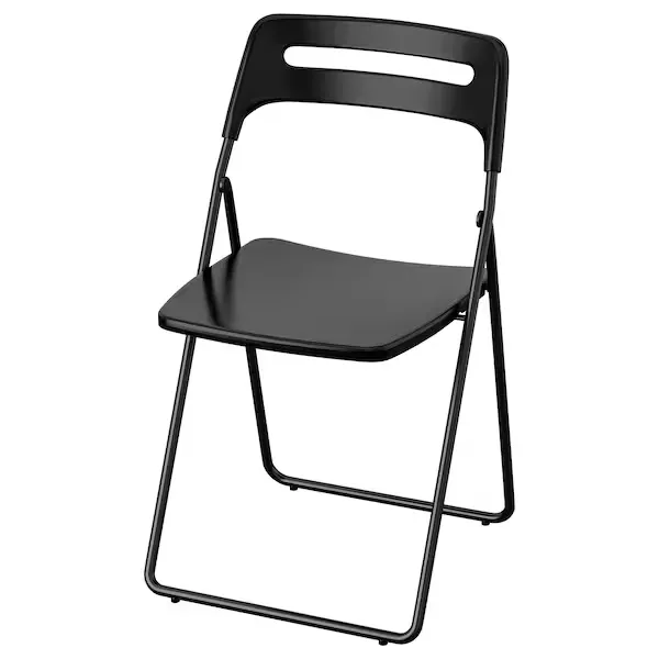Folding chair, black