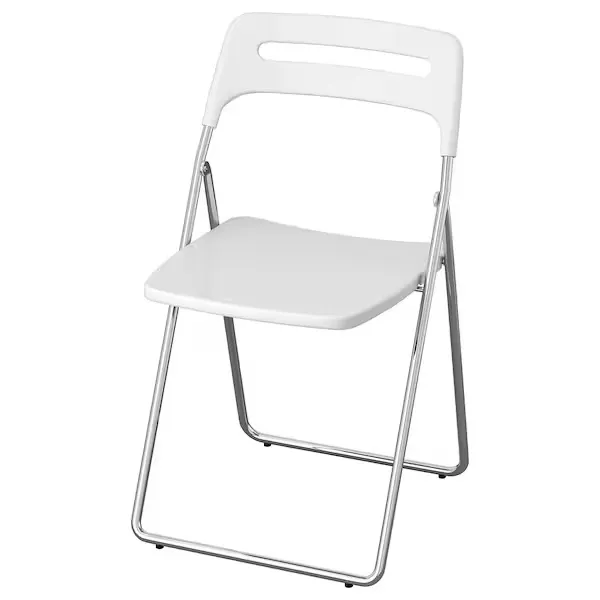Folding chair, white