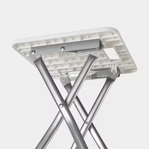 Folding stool, white (image 4 of 5)