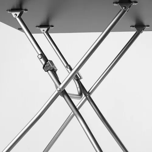 Folding table, black, 67x67 cm (image 3 of 5)