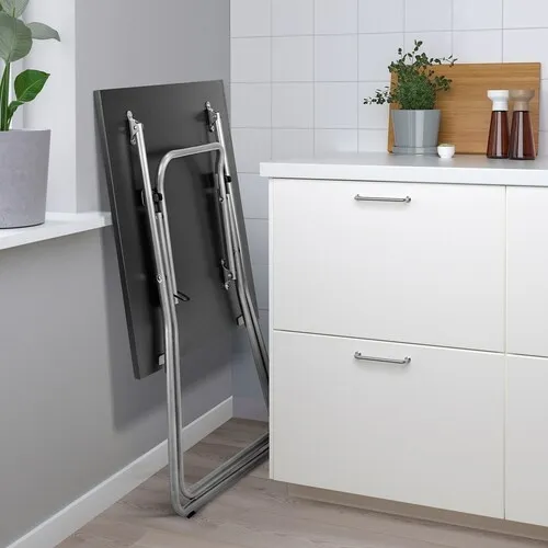 Folding table, black, 67x67 cm (image 4 of 5)