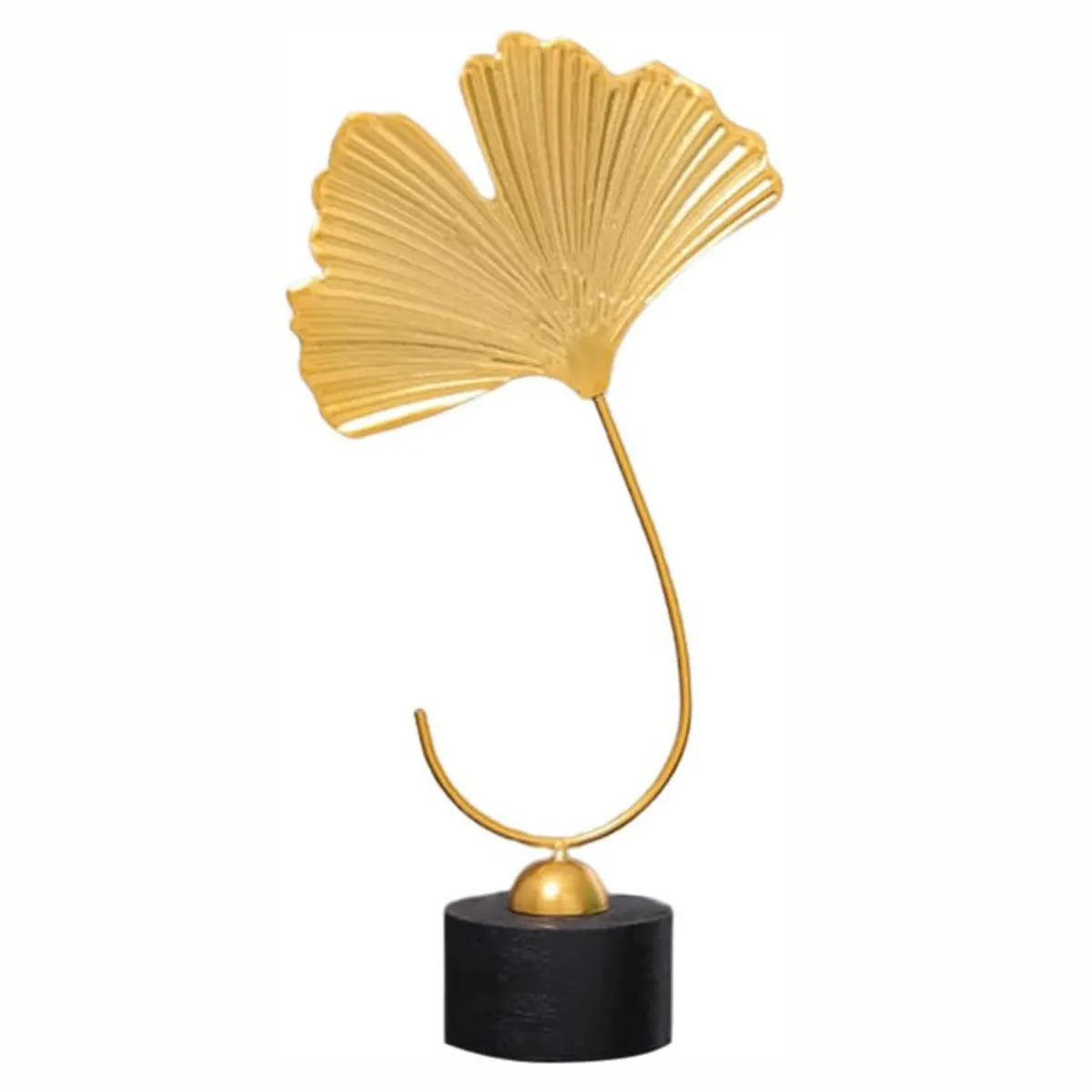 Ginkgo Leaf Metal Statue