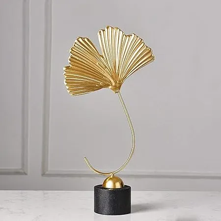 Ginkgo Leaf Metal Statue (image 2 of 2)