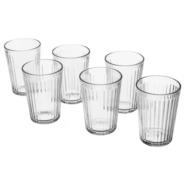Glass, clear glass, 20 cl 6 pack