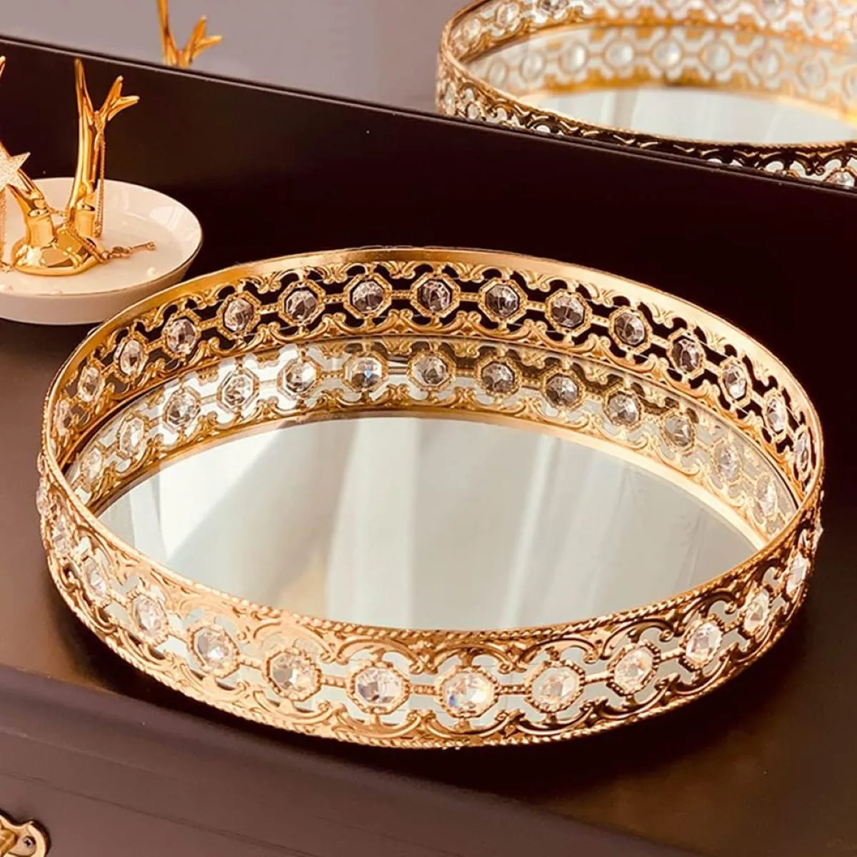 Gold Mirror Tray (image 2 of 2)