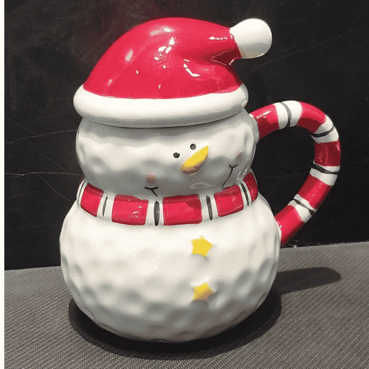 Large Capacity Snowman Ceramic Mug
