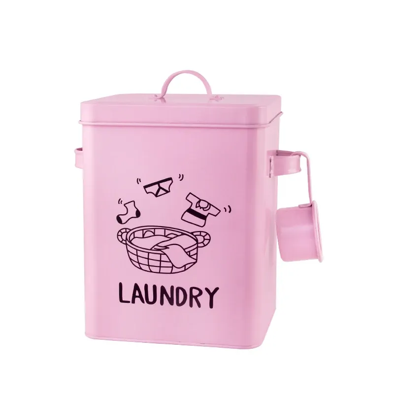 Laundry Boxes with Spoon and Lid