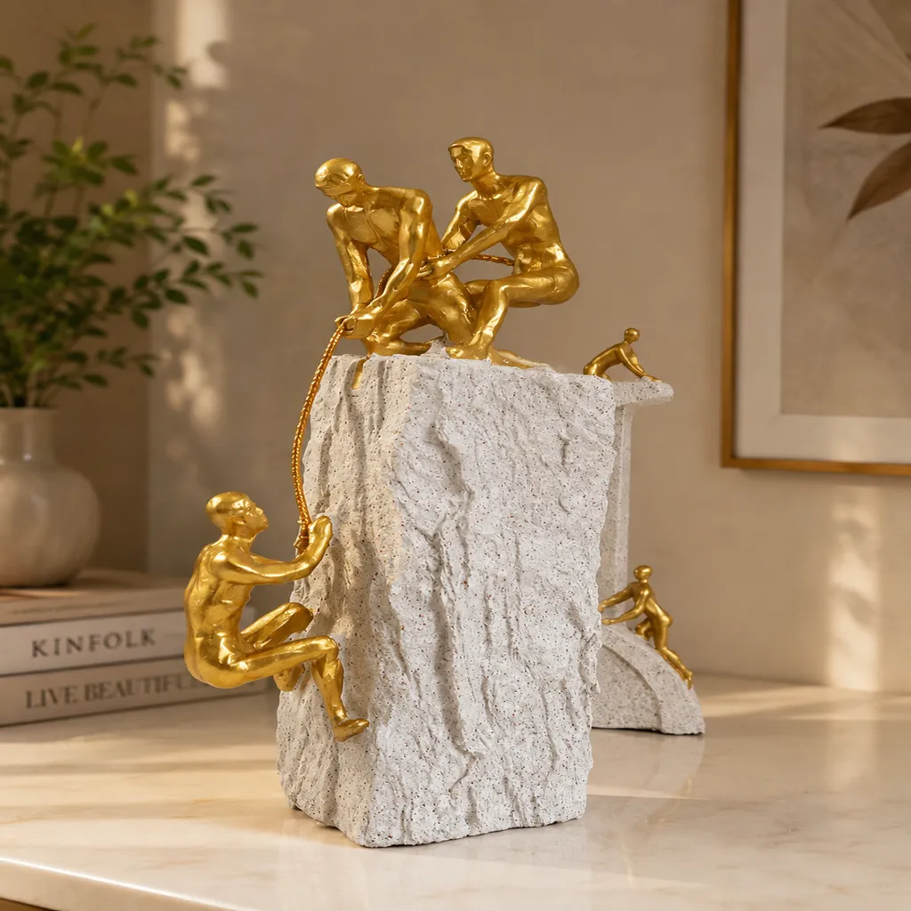 Luxury Gold Teamwork & Success Sculpture (image 2 of 2)