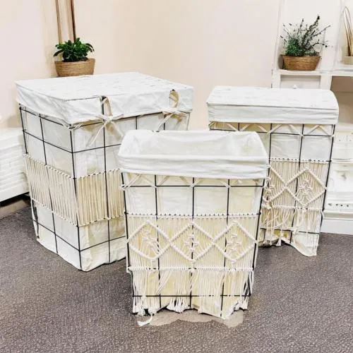 Macrame Laundry Basket (image 2 of 3)