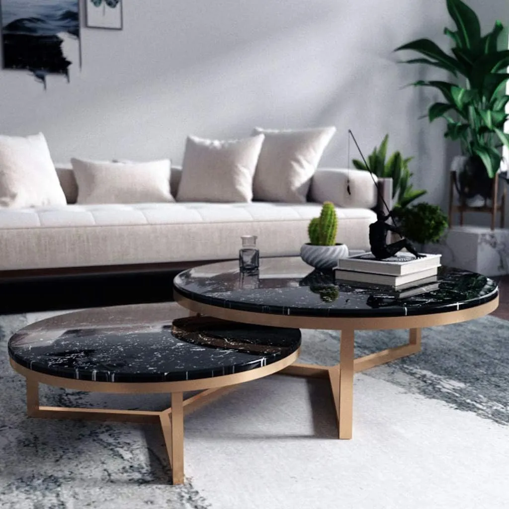 Marble Coffee Table Sets 2 (image 2 of 3)
