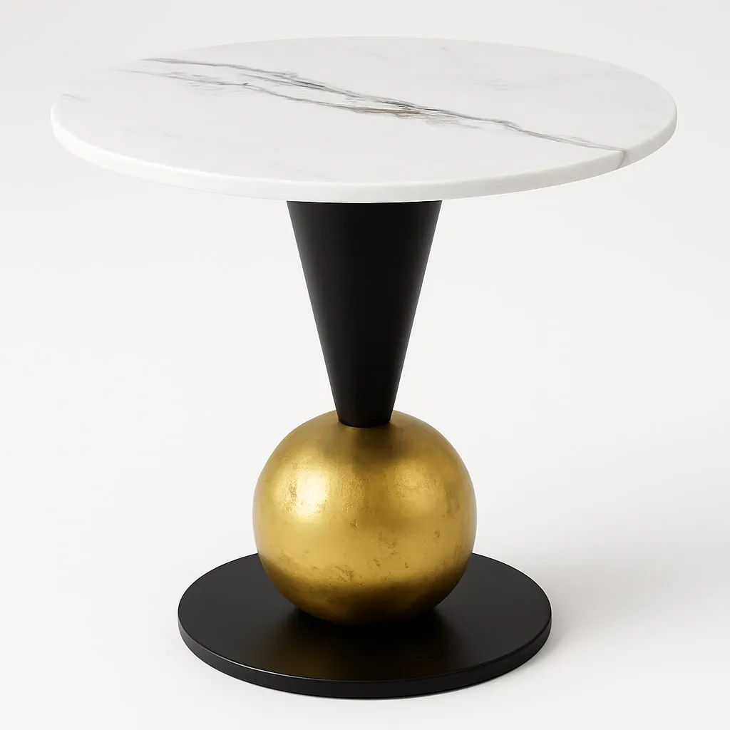 Marble-Top Accent Table