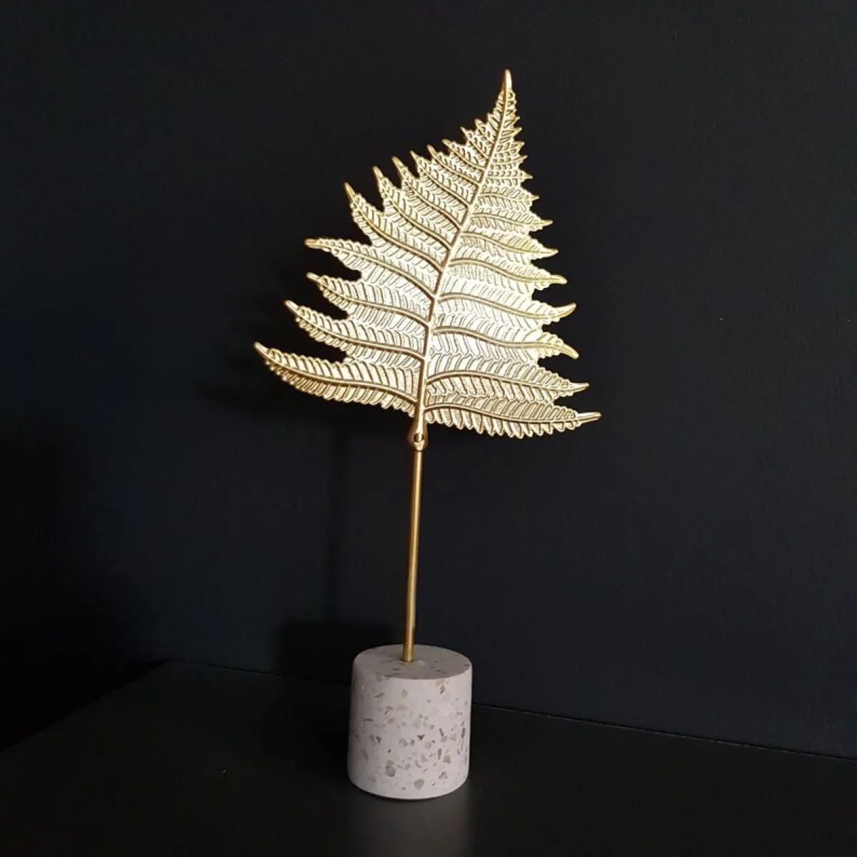 Metal Tree Leaf Sculpture