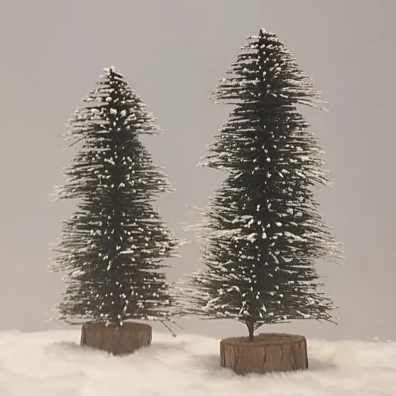Mini Snow-Dusted Christmas Trees