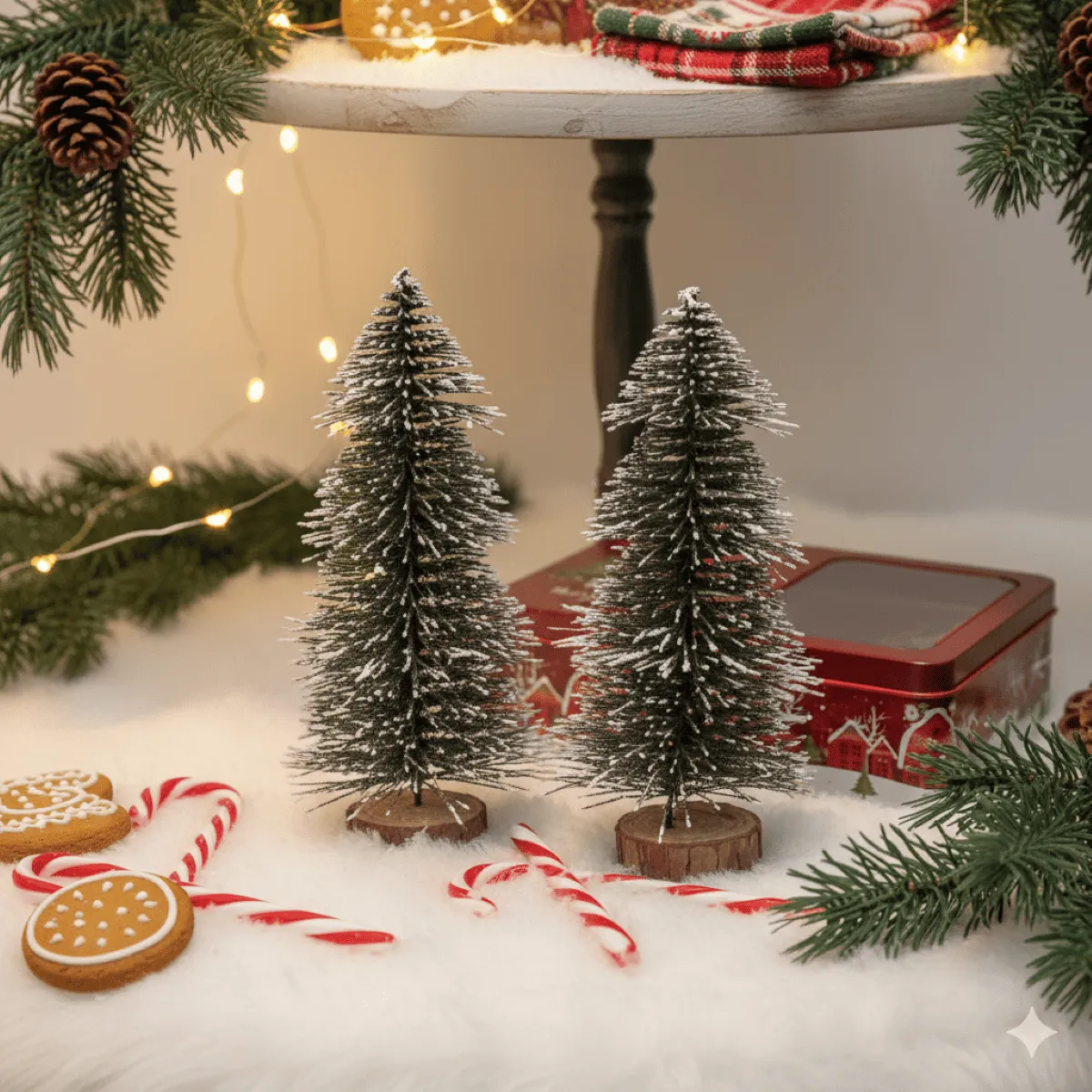 Mini Snow-Dusted Christmas Trees (image 2 of 2)