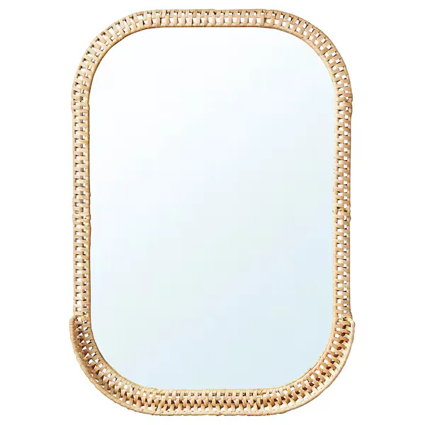 Mirror, rattan, 53x76 cm (image 5 of 5)