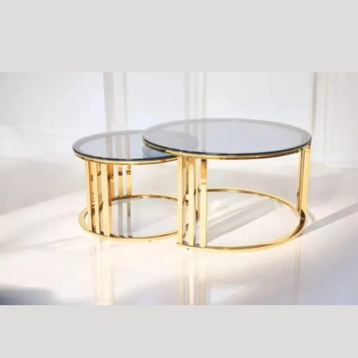 Modern Rounded Glass Coffee Table