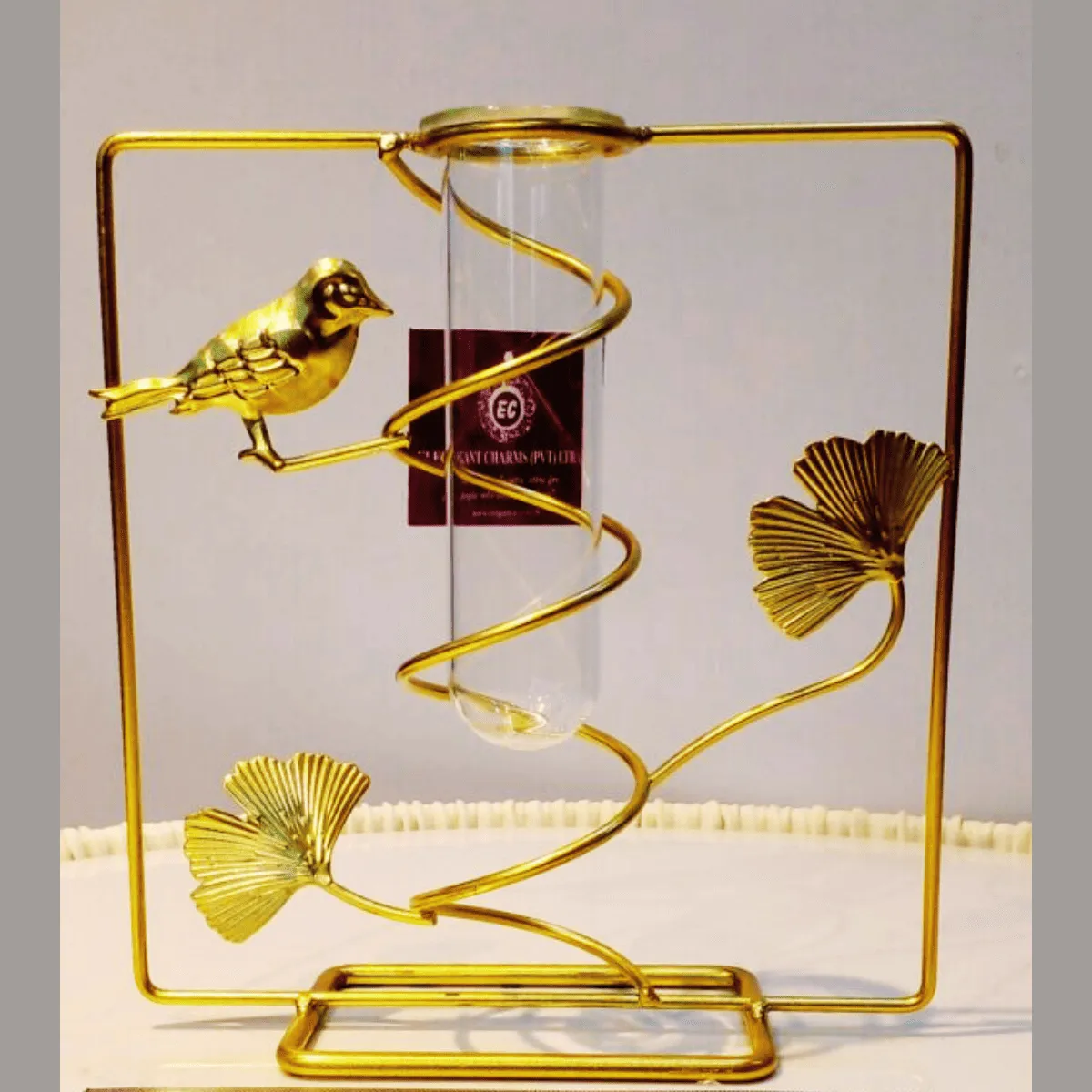 Nordic Style Iron Art Geometric Flower Arrangement