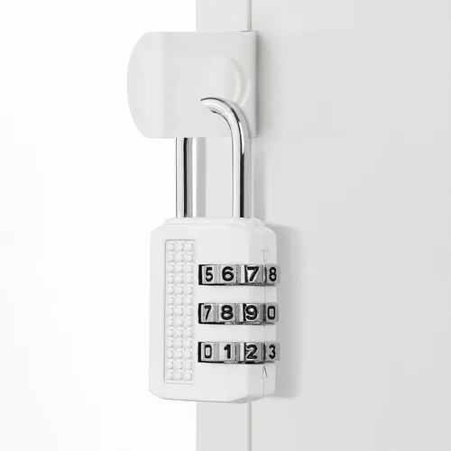 Padlock, white