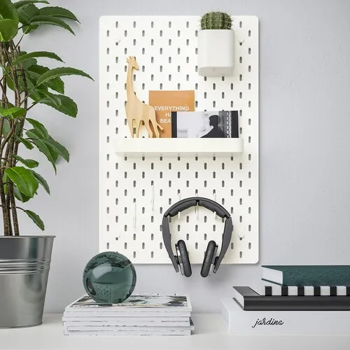 Pegboard, white, 36x56 cm
