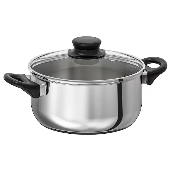 Pot with lid