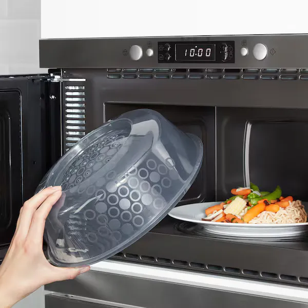 PRICKIG Microwave lid, grey, 26 cm (image 2 of 4)